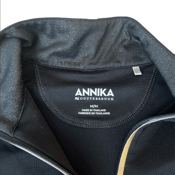 Cutter & Buck Annika Med 1/3 Zip Up Running Pullover Jacket Reflective Accents - Picture 2 of 8